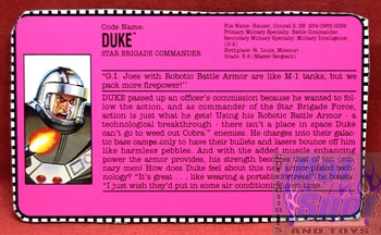 1993 Duke Star Brigade Commander File Card