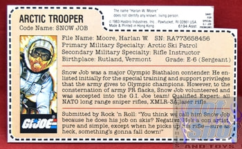 1983 Arctic Trooper Snow Job File Card