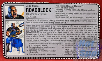 1992 Roadblock File Card