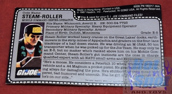 1987 Steam Roller File Card