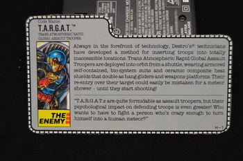 1989 T.A.R.G.E.T. File Card