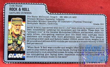 1989 Rock & Roll File Card