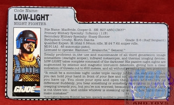 1991 Low Light Night Fighter File Card