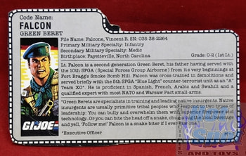 1987 Falcon Green Beret File Card