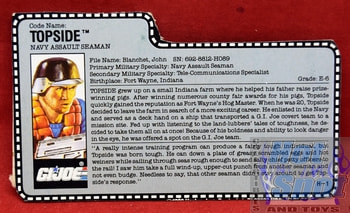 1990 Topside File Card