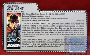 1986 Low-Light Night Spotter File Card