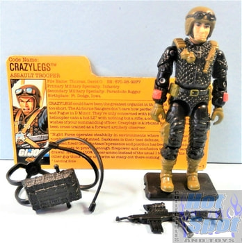 1988 Tiger Force Crazylegs Weapons and Accessories