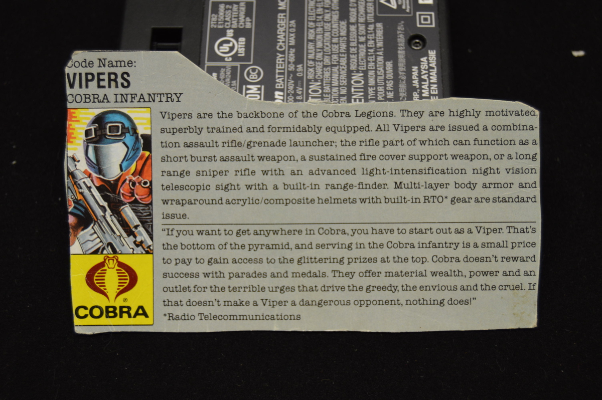 cobra commander file card