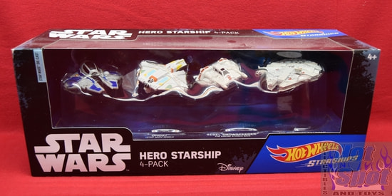 Hot Wheels Star Wars Hero Starship 4-Pack