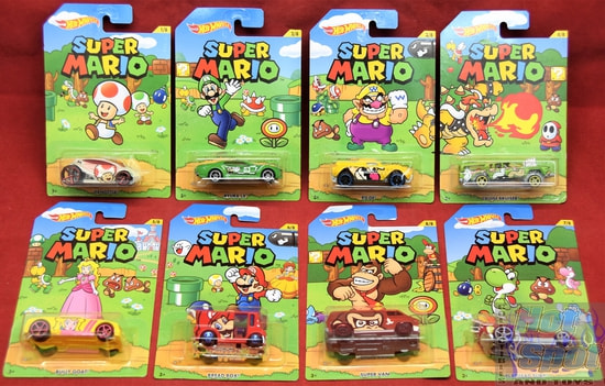 Super Mario 2016 Set of 8 Cars Complete