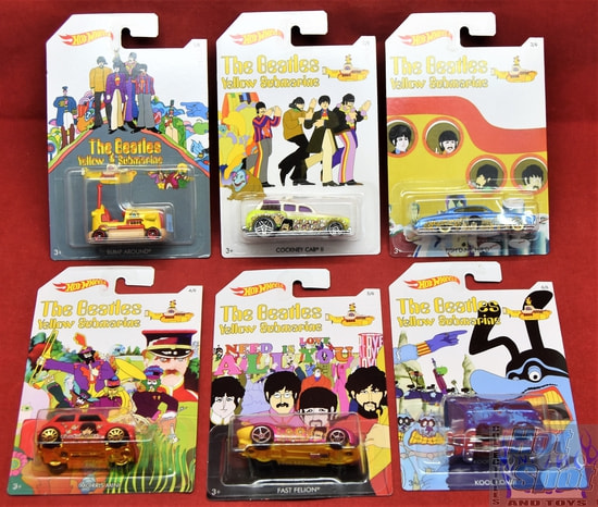 The Beatles Yellow Submarine 2016 Set of 6 Cars Complete