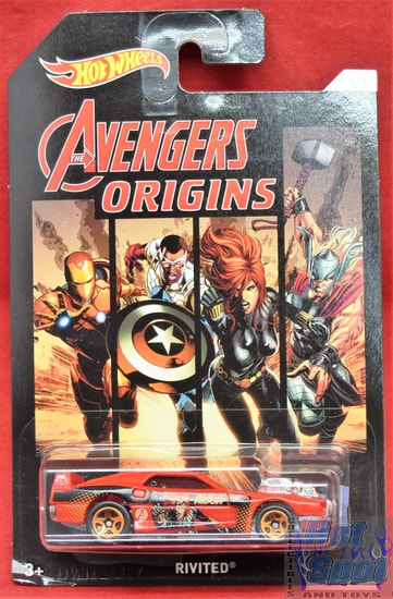 Avengers Origins Marvel Black Widow Rivited Car 7/7