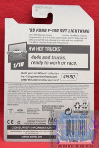'99 Ford F-150 SVT Lightning 237/250 HW Hot Trucks 1/10