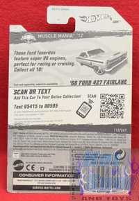 '66 Ford 427 Fairlane 112/247 Muscle Mania Ford '12 2/10