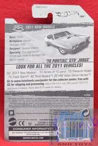 '70 Pontiac GTO Judge 11/244 - 2011 New Models 11/50