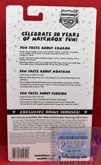 Across America 50th Birthday Series 3 Pack Canada Mercedes Benz ML 430 Montana Ford Bronco II Florida Chevy Camaro SS