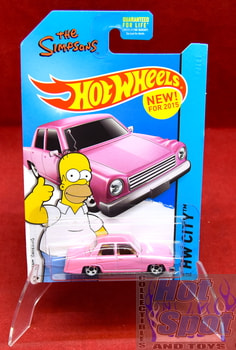 The Simpsons Family Car 56/250 Pink Car