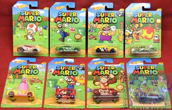 Super Mario 2016 Set of 8 Cars Complete