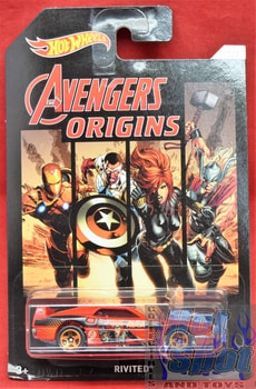 Avengers Origins Marvel Black Widow Rivited Car 7/7