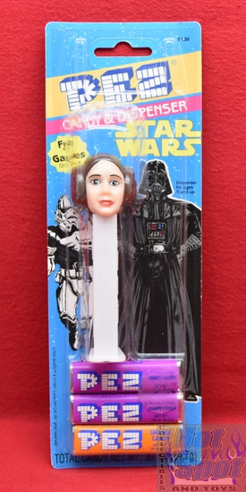 1997 Carded Princess Leia Pez Candy & Dispenser