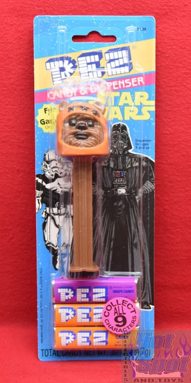 1997 Carded Ewok Pez Candy & Dispenser