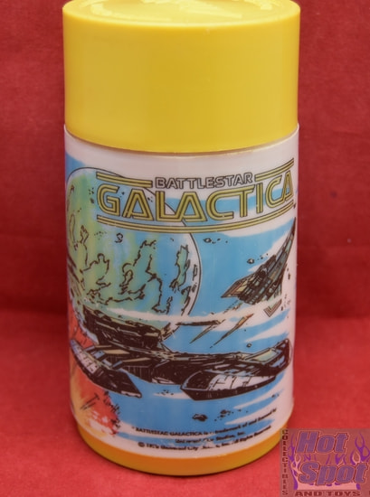 BattleStar Galactica Lunch Box Thermos w Lid n Cap Vintage