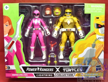 Power Rangers X TMNT Lightning Series Morphed April O'Neil & Morphed Michelangelo