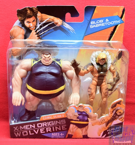 X-Men Origins: Wolverine Comic Series Blob & Sabretooth Figure 2 Pack