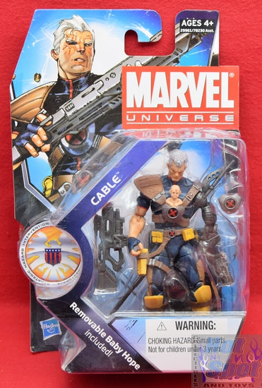 Marvel Universe Cable w/ Baby Hope 3.75" Figure