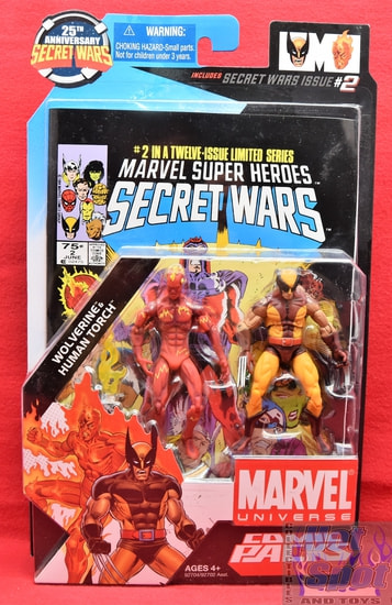 25th Anniversary Secret Wars #2 Wolverine & Human Torch Comic Pack