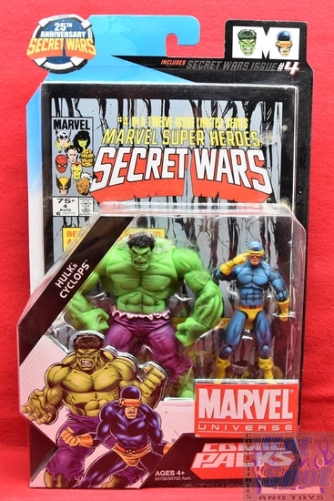 25th Anniversary Secret Wars #4 Hulk & Cyclops Comic Pack