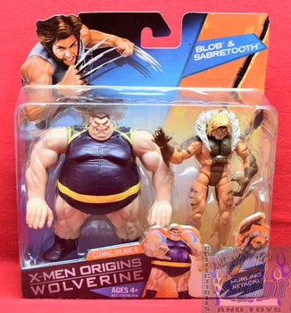 X-Men Origins: Wolverine Comic Series Blob & Sabretooth Figure 2 Pack