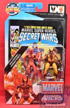 25th Anniversary Secret Wars #2 Wolverine & Human Torch Comic Pack