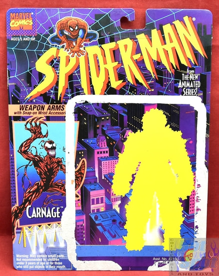 1994 Spider-Man Animated Series Carnage Card Backer