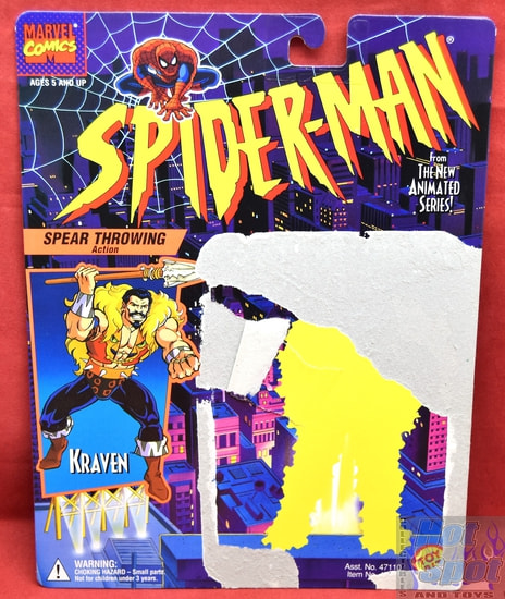 1994 Spider-Man Animated Series Kraven Card Backer