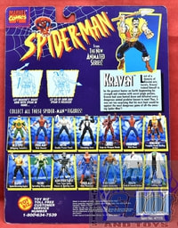 1994 Spider-Man Animated Series Kraven Card Backer