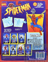1994 Spider-Man Animated Series Spider-Man Web Racer Card Backer