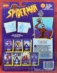 1994 Spider-Man Animated Series Carnage Card Backer