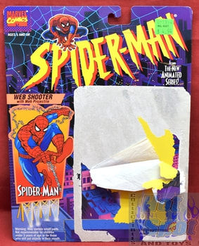 1994 Spider-Man Animated Series Spider-Man Web Shooter Card Backer