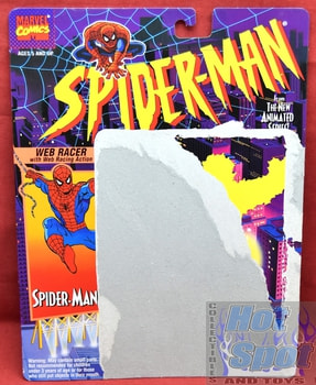 1994 Spider-Man Animated Series Spider-Man Web Racer Card Backer