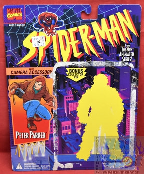 1994 Spider-Man Animated Series Peter Parker Card Backer