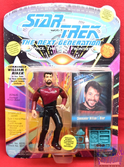 TNG Commander William T. Riker Skybox Figure Unpunched