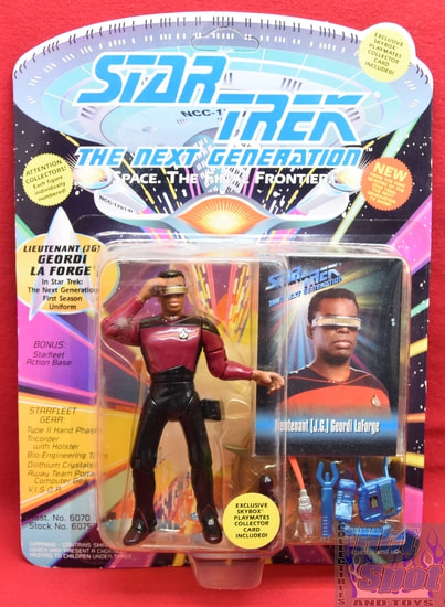 TNG Lieutenant (JG) Geordi La Forge Skybox Figure Unpunched