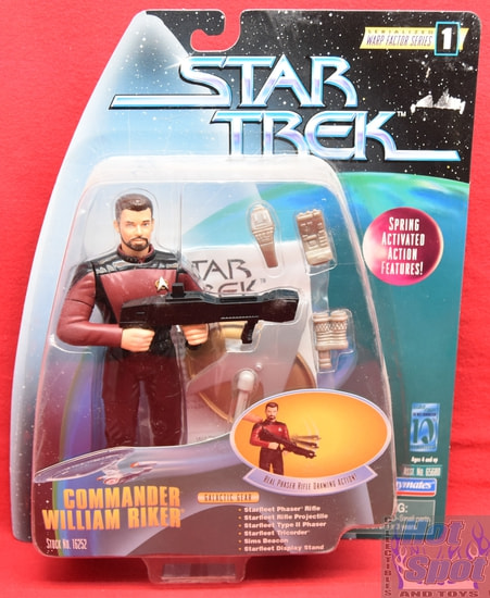 Warp Factor Series 1 Commander William Riker Figure