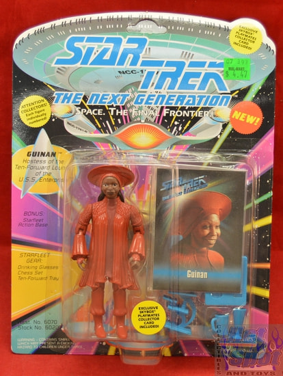 TNG Guinan Figure Unpunched Cardback