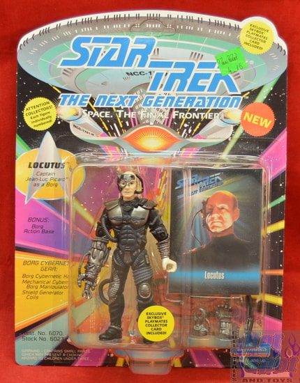 TNG Locutus Figure Unpunched Cardback