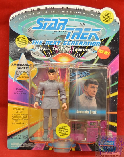 TNG Ambassador Spock Figure Unpunched Cardback