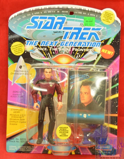 TNG Q Figure Unpunched Cardback