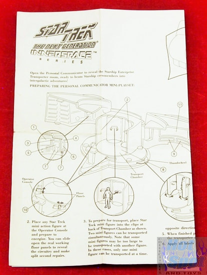 Next Generation Innerspace Personal Communicator Mini Playset Instructions