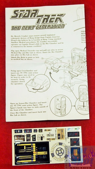 Next Generation Tri Color Instructions Booklet & Stickers